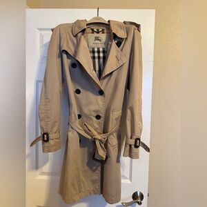 Burberry Beige Double-Breasted Trench Coat